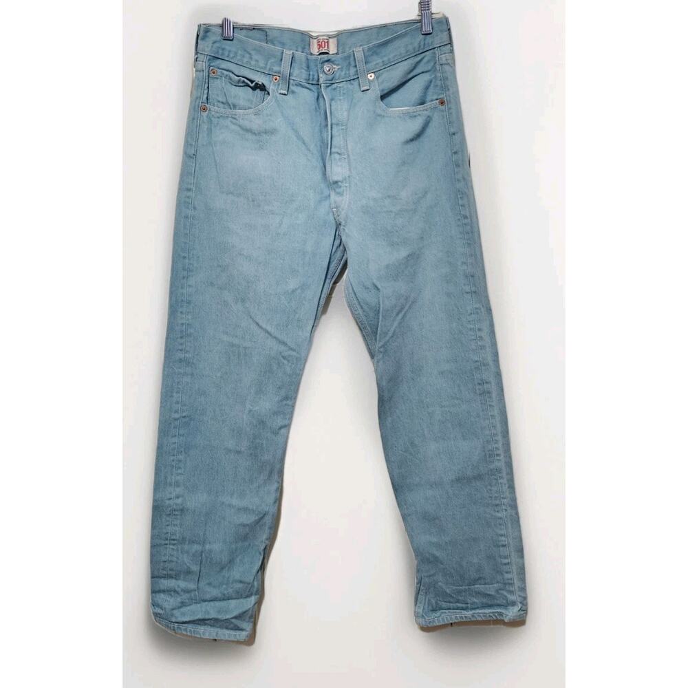 2009 Levis 501XX made in mexico rare aqua blue 34 X 34